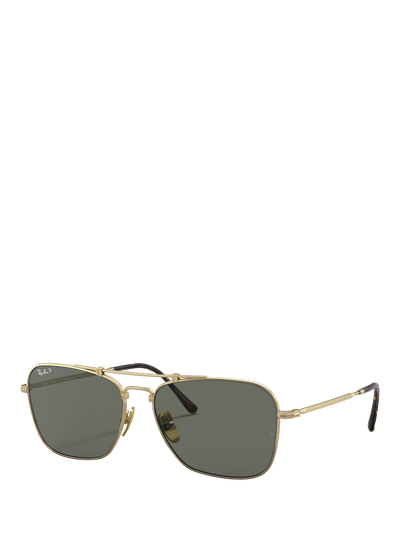 John Lewis Ray-Ban RB8136 Gold Classic Sunglasses, 58mm- Buy online at McGrocer