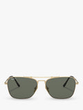 Ray-Ban RB8136 gold square titanium sunglasses with glass lenses, UK version