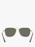Ray-Ban RB8136 gold square titanium sunglasses with glass lenses, UK version