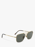 Ray-Ban RB8136 gold square titanium sunglasses with glass lenses, UK version