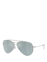 John Lewis Ray-Ban RBR0101S Unisex Aviator Reverse Sunglasses Silver- Buy online at McGrocer