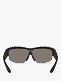 Swarovski oval mirrored sunglasses matte black silver (British brand)