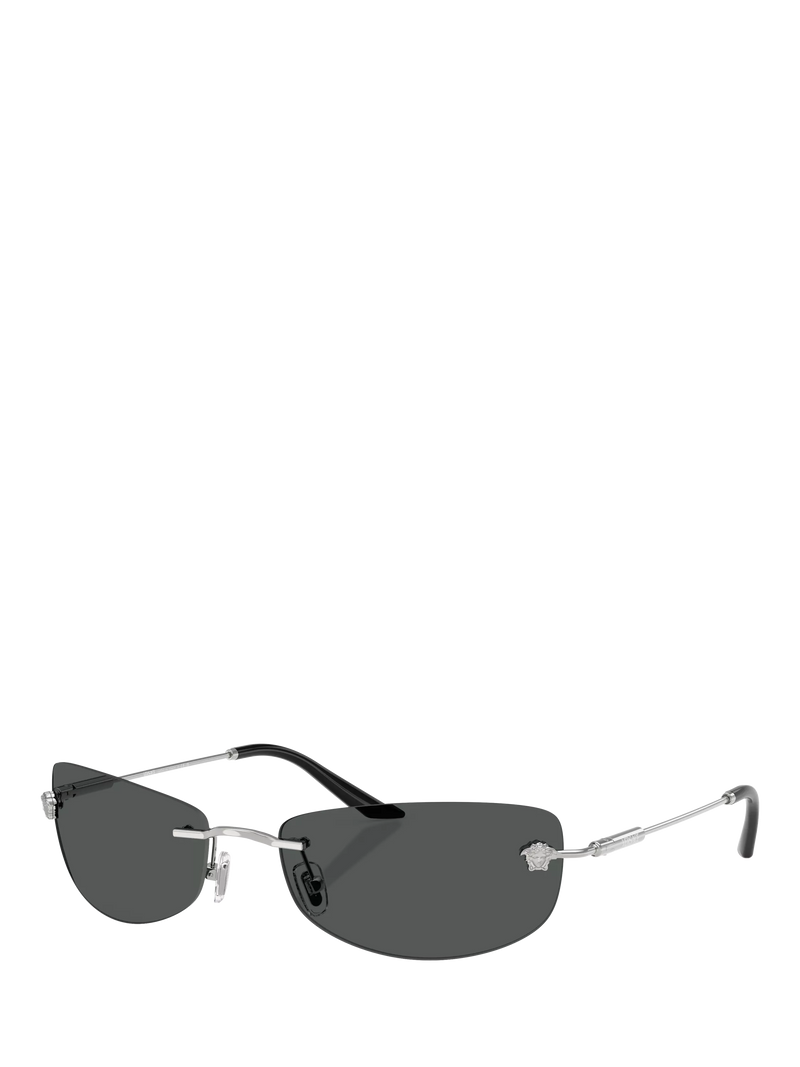 Versace silver sunglasses irregular frame - British product