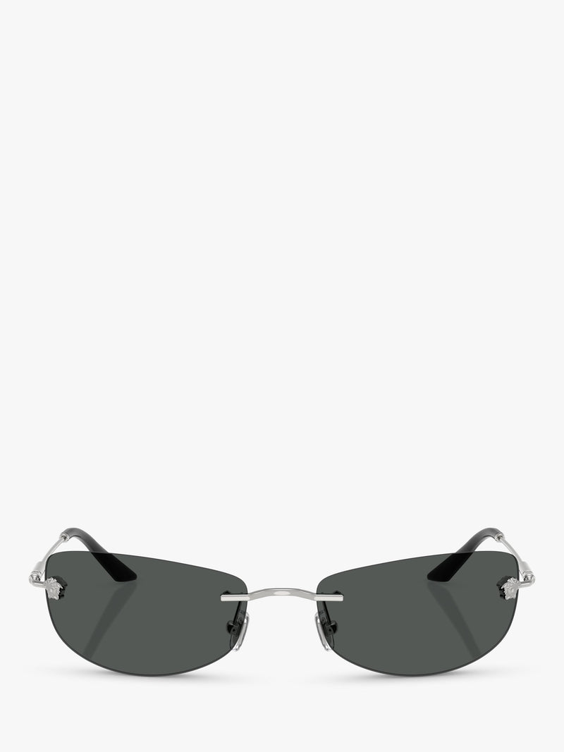 Versace silver sunglasses irregular frame - British product