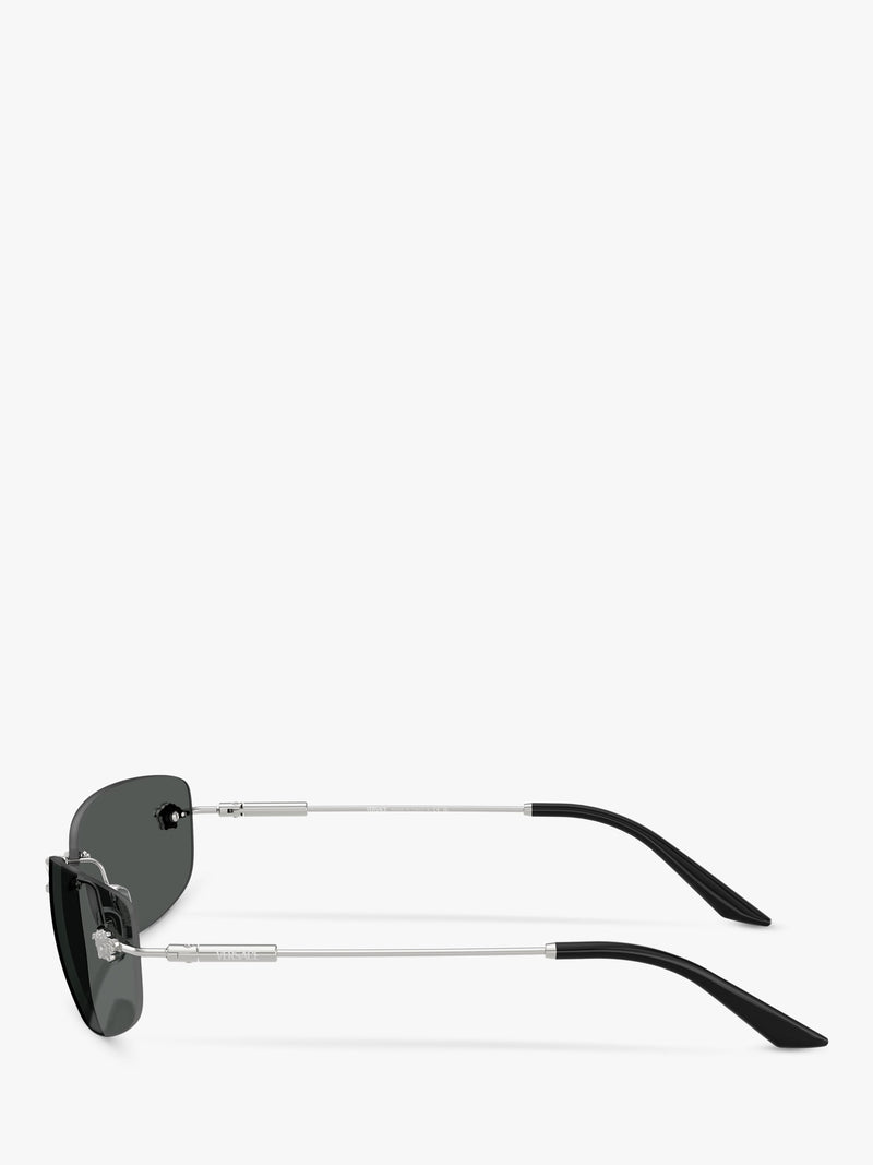 Versace silver sunglasses irregular frame - British product