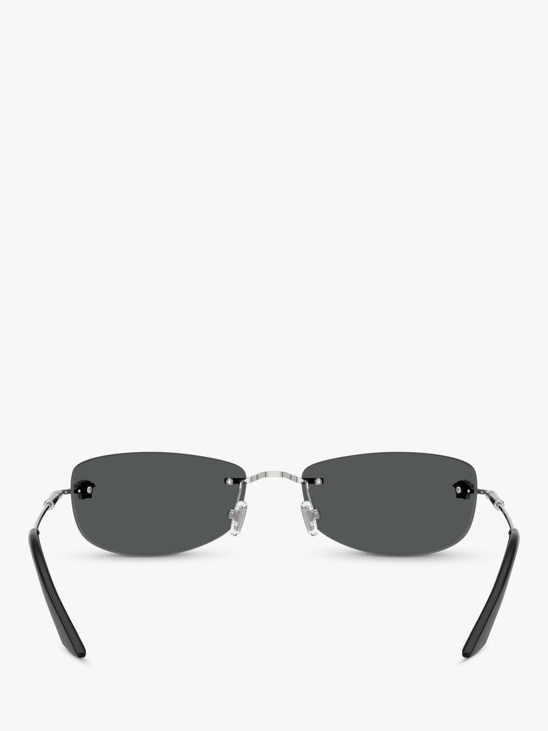 Versace silver sunglasses irregular frame - British product