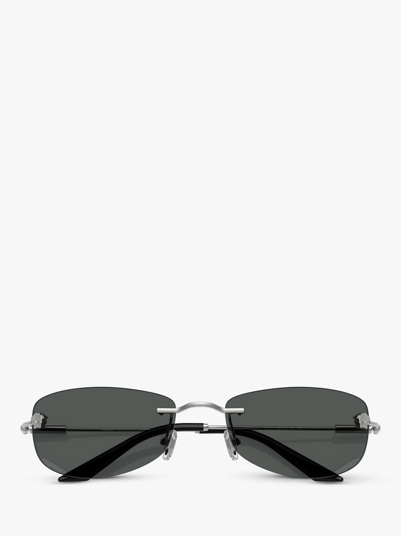Versace silver sunglasses irregular frame - British product