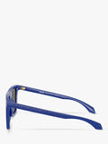 Versace polarised rectangular sunglasses in blue 53mm lens, imported from the UK