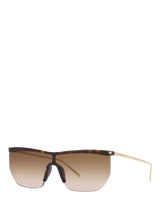 John Lewis Yves Saint Laurent Women's Irregular Gradient Sunglasses Brown 90mm- Buy online at McGrocer