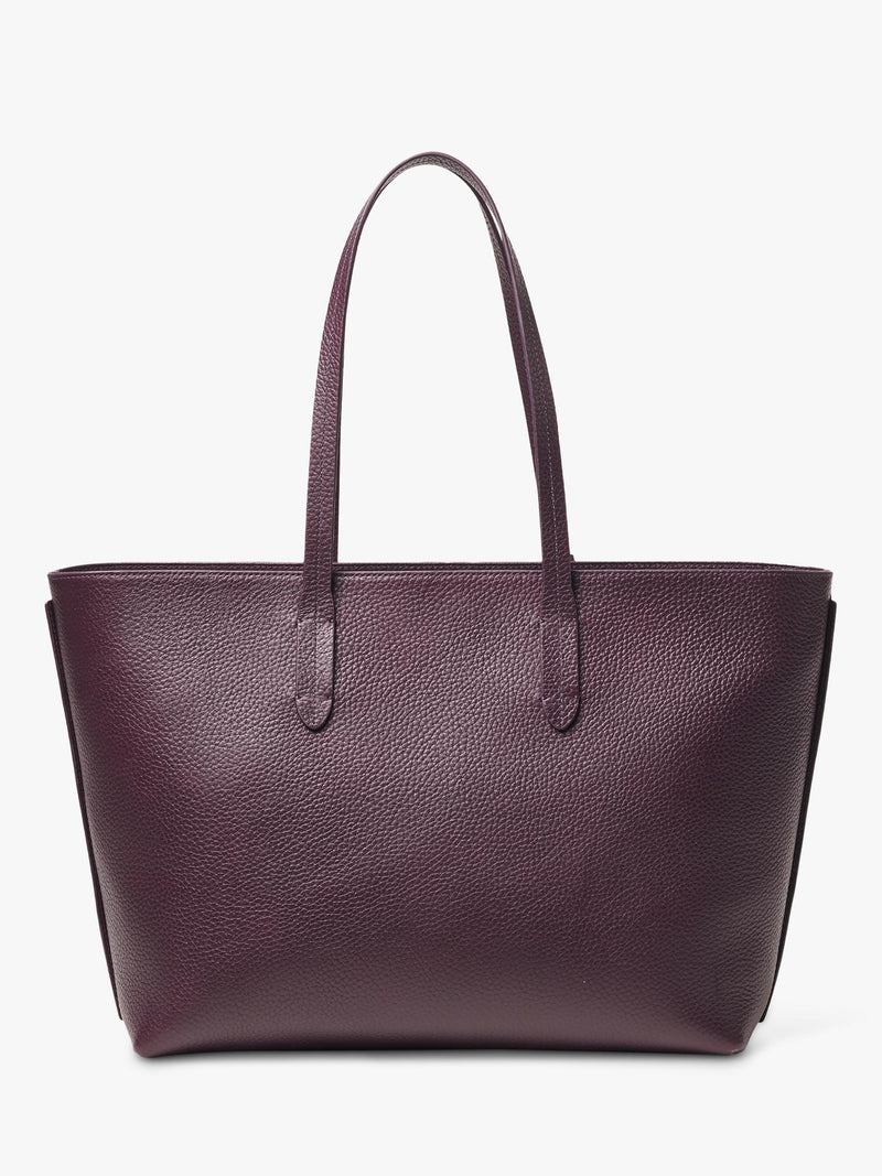 Aspinal of London fig leather tote bag - British product