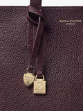 Aspinal of London fig leather tote bag - British product