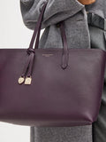 Aspinal of London fig leather tote bag - British product