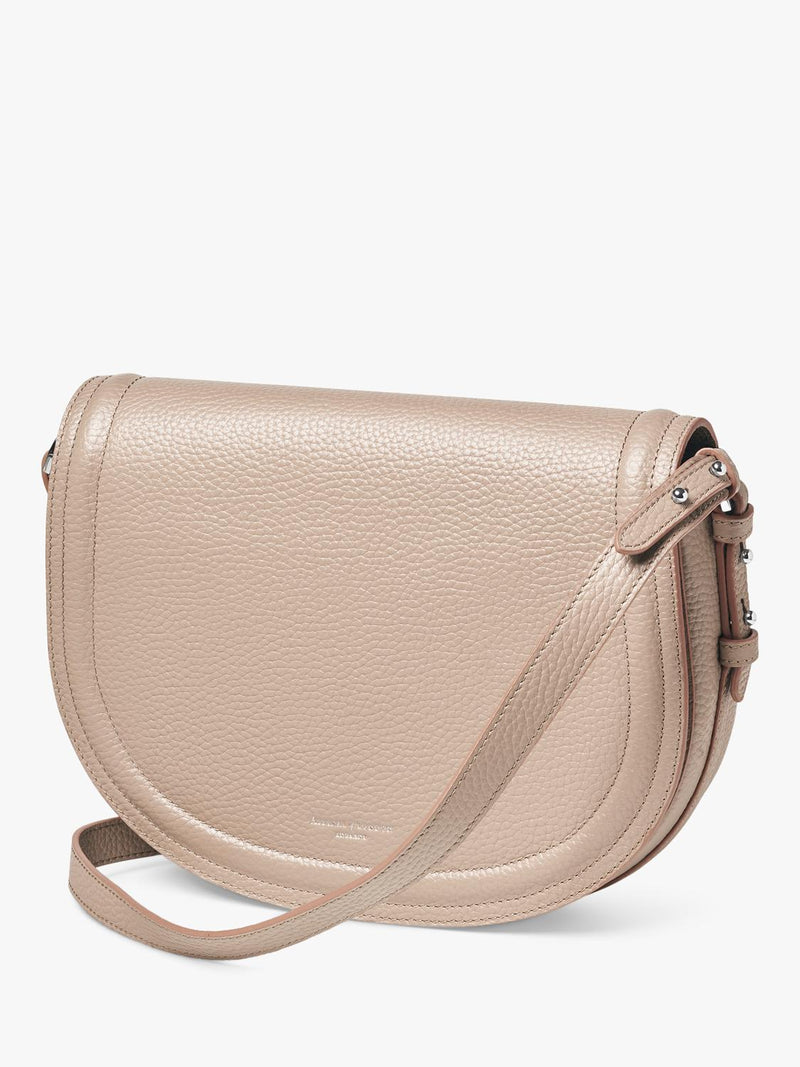 Aspinal of London Stella Satchel crossbody bag in brown leather - British product