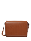 Aspinal of London Reporter Leather Satchel Bag, Chestnut