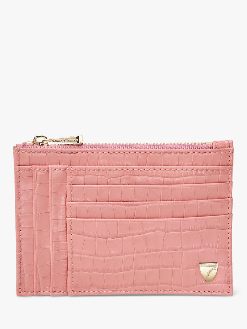 Aspinal of London double sided zipped card and coin holder - British product