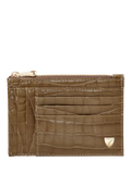 Aspinal of London double sided zipped card and coin holder - British product