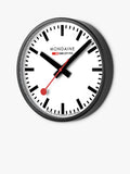 Mondaine official Swiss railways wall clock 25cm, imported from the UK
