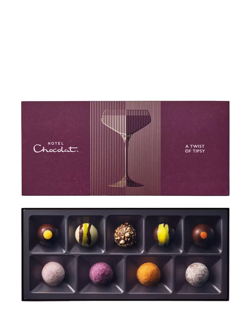 Hotel Chocolat Tipsy Chocolate Box 9-piece 115g, UK version