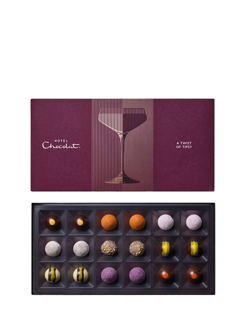 Hotel Chocolat tipsy chocolate box 220g, imported from the UK