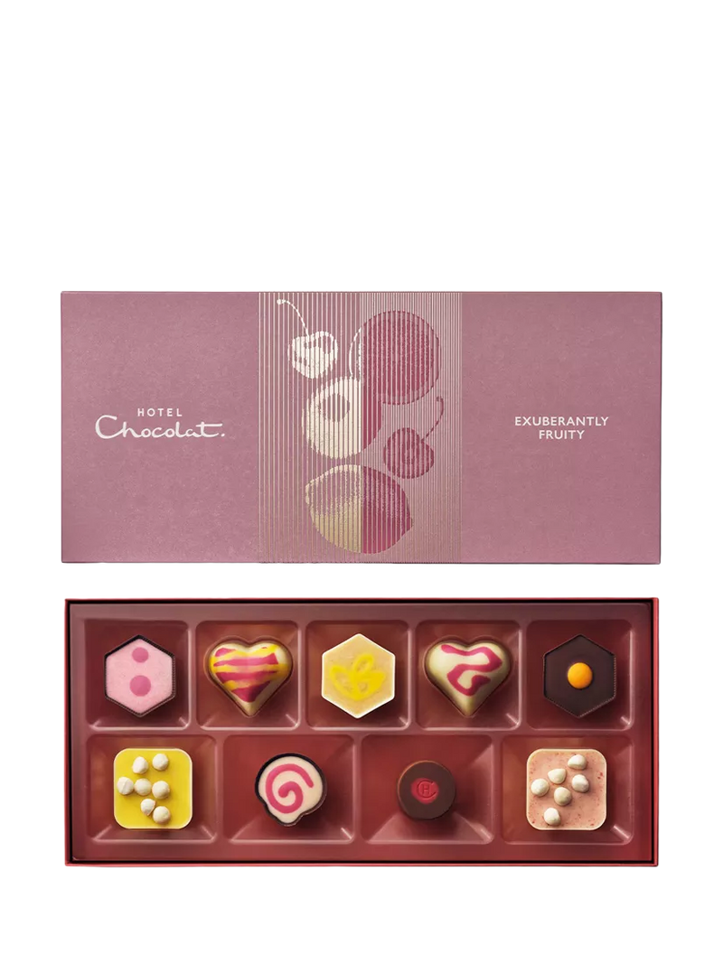 Hotel Chocolat fruity chocolate box 9-piece 230g - British product