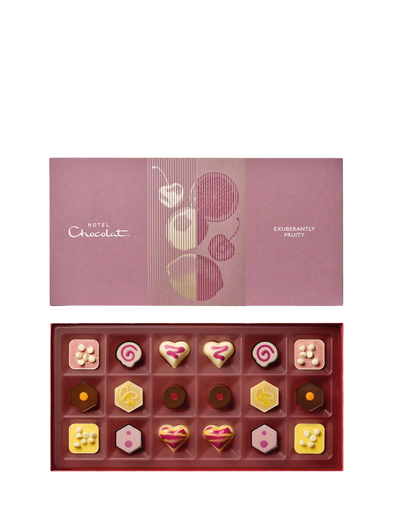 Hotel Chocolat Exuberantly Fruity chocolate box 18-piece 230g - British product