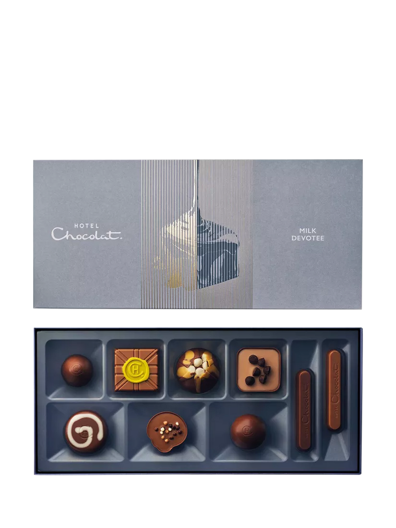 Hotel Chocolat Milk Devotee 9-piece chocolate box, imported from the UK