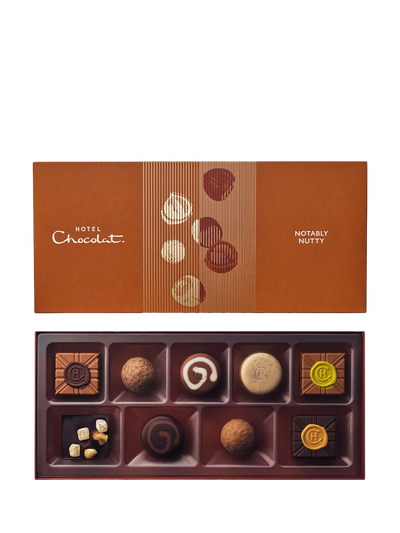 John Lewis Hotel Chocolat Notably Nutty Chocolate Box 9-Piece 105g- Buy online at McGrocer