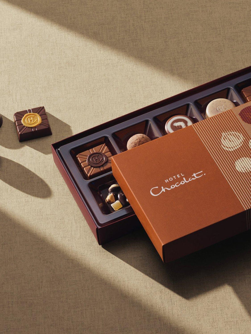 Hotel Chocolat nutty chocolate box 9-piece 105g, UK version