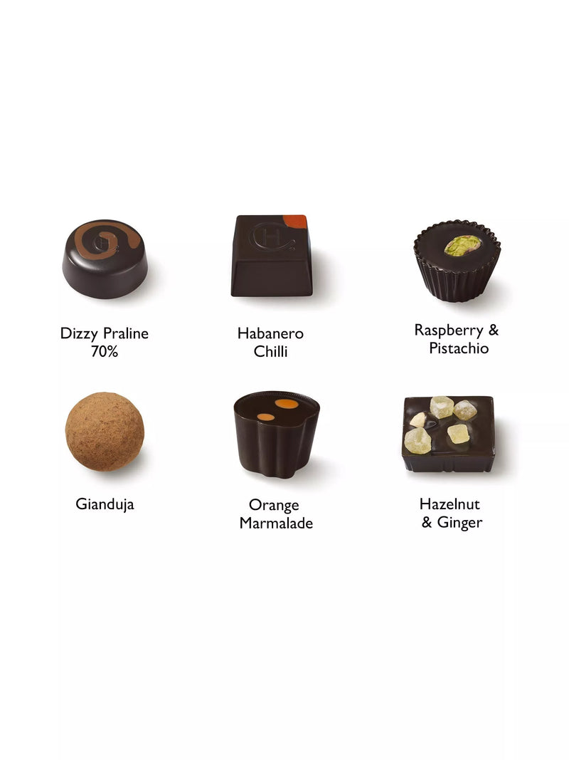 Hotel Chocolat Dark Fix chocolate box 72g, UK version