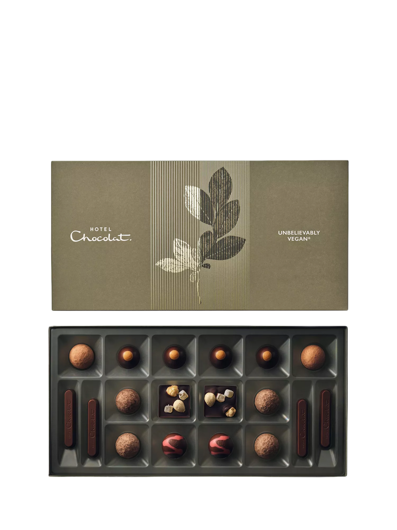 Hotel Chocolat vegan chocolate box 18 pieces 175g - British product
