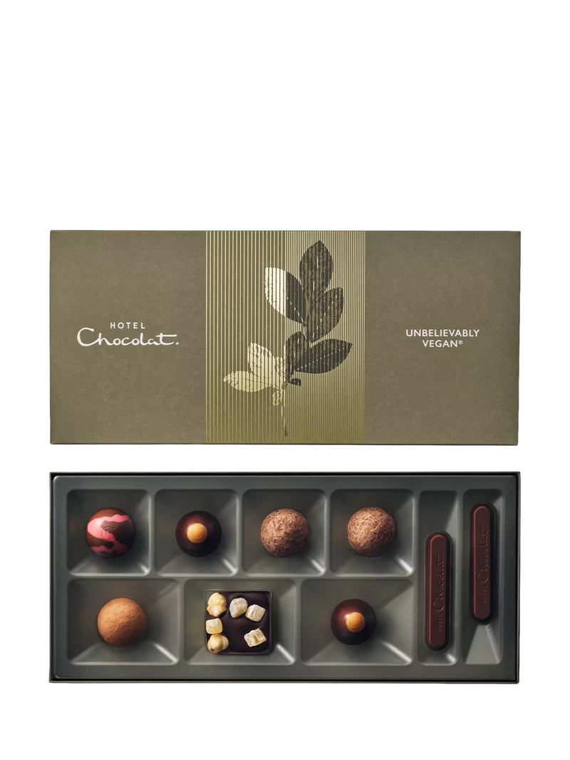 Hotel Chocolat vegan chocolate box 9 piece 87g, UK version