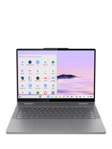 John Lewis Lenovo Chromebook Plus 14 2-in-1 Convertible Laptop, Intel Core 3, 8GB RAM, 256GB SSD, Touchscreen, Luna Grey- Buy online at McGrocer