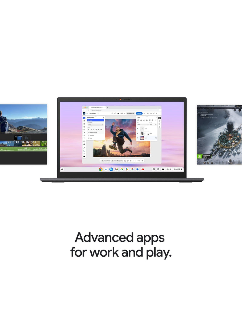 Lenovo Chromebook Plus convertible laptop 14-inch - British product