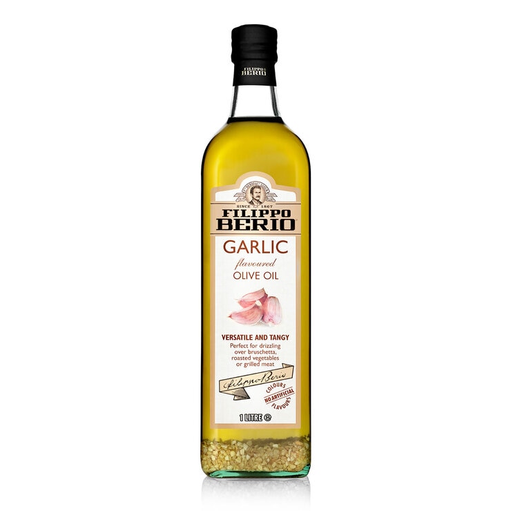 Filippo Berio Garlic Olive Oil 1L - British product