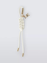 John Lewis Michael Kors Braided Bag Charm Eggshell- Buy online at McGrocer