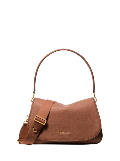John Lewis Michael Kors Holmes Medium Pebbled Leather Convertible Messenger Bag- Buy online at McGrocer