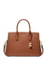 John Lewis Michael Kors Laila Leather Satchel Bag, Luggage- Buy online at McGrocer