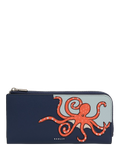 Radley leather purse Naval with octopus cut-out, UK version