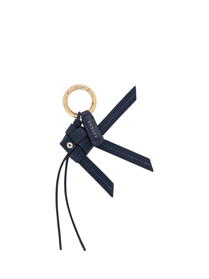 Radley Finn leather bag charm handwoven - British product