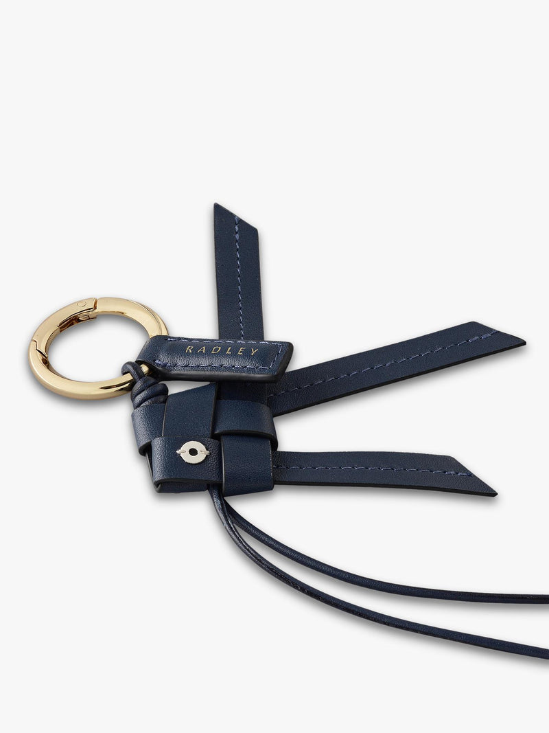 Radley Finn leather bag charm handwoven - British product