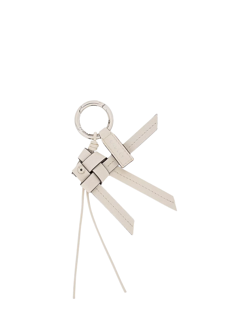 Radley Finn Leather Bag Charm, Salt