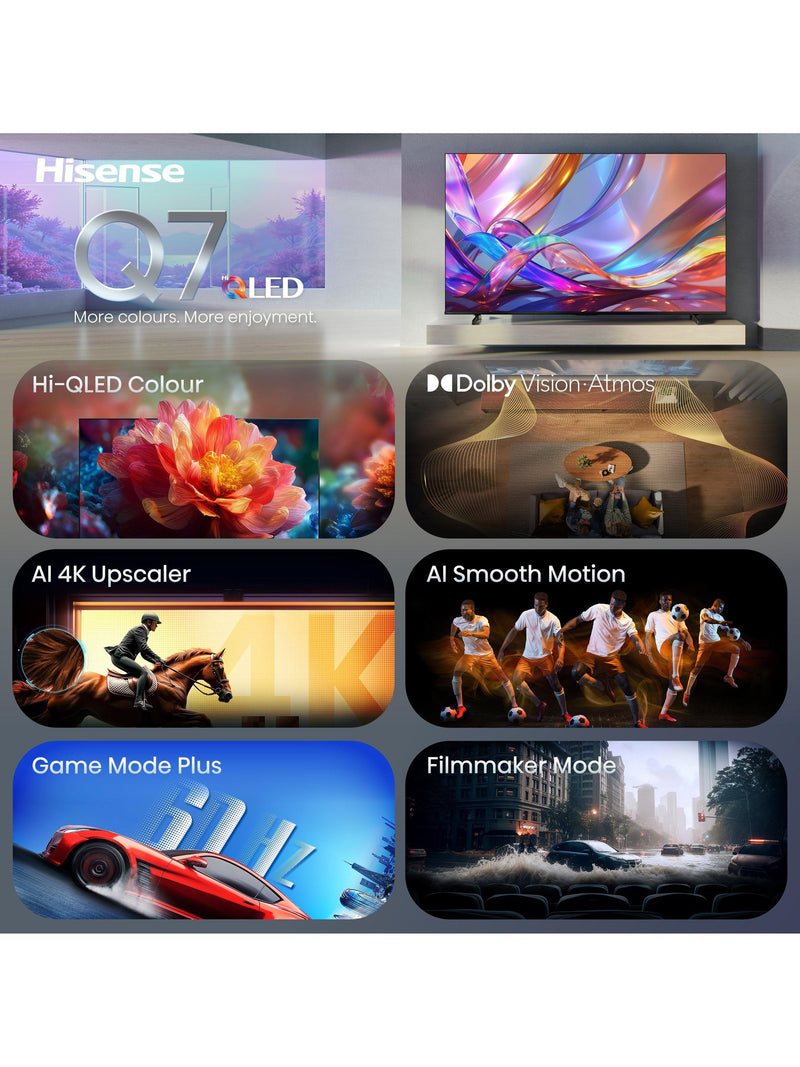 Hisense 43Q7STUK QLED 4K TV 43 inch - British product