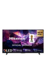 John Lewis Hisense 50E7STUK PRO (2026) QLED HDR 4K Ultra HD Smart AI TV, 50 inch, Charcoal Grey- Buy online at McGrocer
