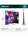 Hisense 65E7STUK PRO QLED TV 65 inch, UK version