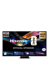 John Lewis Hisense 65UR9STUK RGB MiniLED HDR 4K Ultra HD Smart AI TV with Dolby Atmos, 65 inch, Charcoal Grey- Buy online at McGrocer