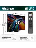 Hisense 65 inch RGB MiniLED TV, imported from the UK