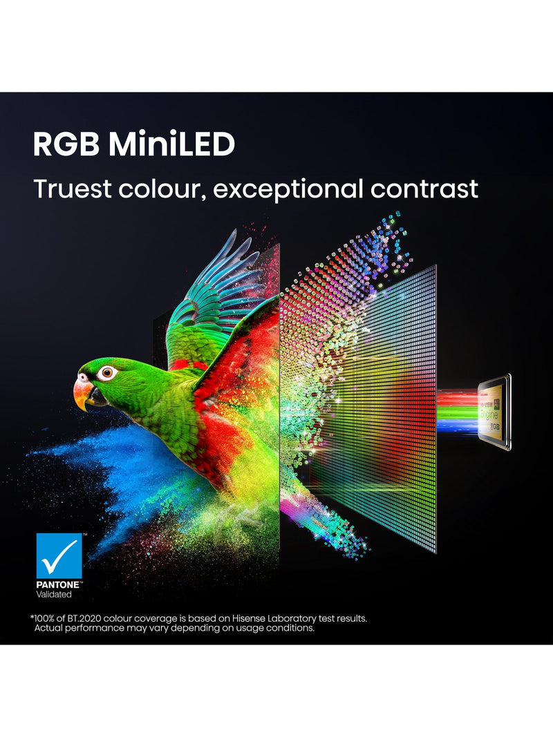 Hisense 65 inch RGB MiniLED TV, imported from the UK