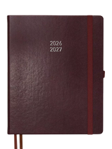 John Lewis BLOX Academic Desk Week to View 2026-27 Diary, Chocolate Brown- Buy online at McGrocer