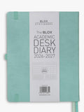 BLOX Academic Desk Diary Aqua Blue large, imported from the UK