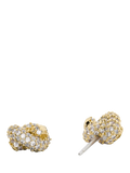 Kate Spade sailors knot stud earrings clear gold, imported from the UK